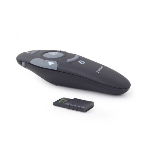 Gembird WP-L-11 Wireless Presenter Roter Laser Schwarz