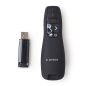 Gembird WP-L-12 Wireless Presenter Roter Laser Schwarz