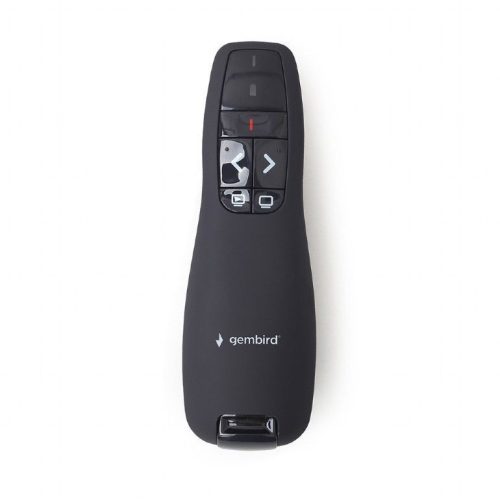 Gembird WP-L-12 Wireless Presenter Roter Laser Schwarz