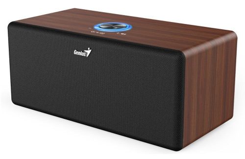 Genius SP-HF505BT Bluetooth-Lautsprecher Dunkelbraunes Holz
