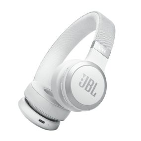   JBL Live 670NC Bluetooth Over-Ear Noise-Cancelling Headset White
