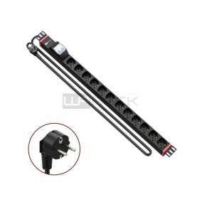   WP WPN-PDU-G02-12 19" PDU/Verteilung mit 12 Schuko-Steckdosen