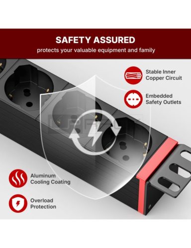 WP WPN-PDU-G02-12 19" PDU/Verteilung mit 12 Schuko-Steckdosen