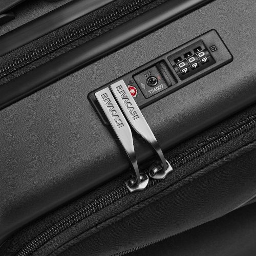 RivaCase 8180 ECO Hartschalen-Erweiterungs-Handkabinengepäck 20" Schwarz