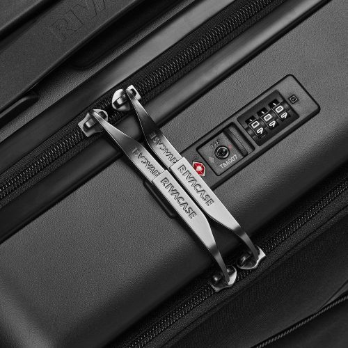 RivaCase 8181 ECO Hartschalen-Handgepäck 20 Zoll Schwarz