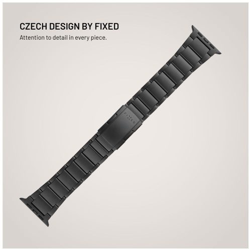 FIXED Titan Armband für Apple Watch 44/45/46/49mm Smartwatch, Schwarz
