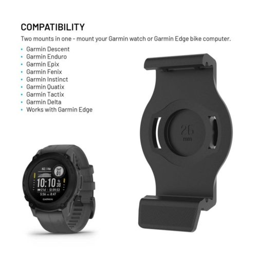 FIXED Dock für Garmin 26mm Schwarz