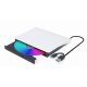 Gembird DVD-USB-031-BW Slim DVD-Brenner Schwarz/Weiß BOX
