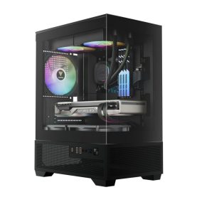 Gamdias Aura GC9M ELITE ARGB gehärtetes Glas Schwarz
