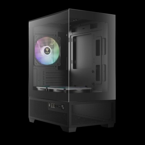 Gamdias Aura GC9M ELITE ARGB gehärtetes Glas Schwarz