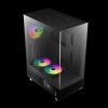 Gamdias Atlas E1 ARGB gehärtetes Glas Schwarz