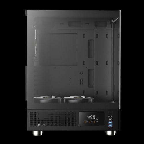 Gamdias Atlas E1 ARGB gehärtetes Glas Schwarz