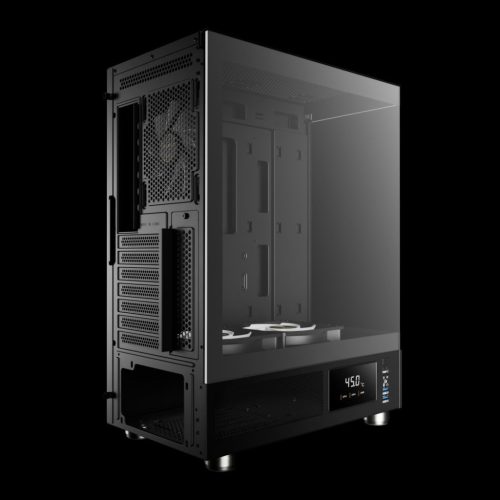 Gamdias Atlas E1 ARGB gehärtetes Glas Schwarz