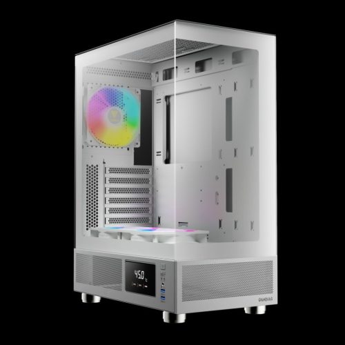 Gamdias Atlas E1 ARGB gehärtetes Glas Weiß