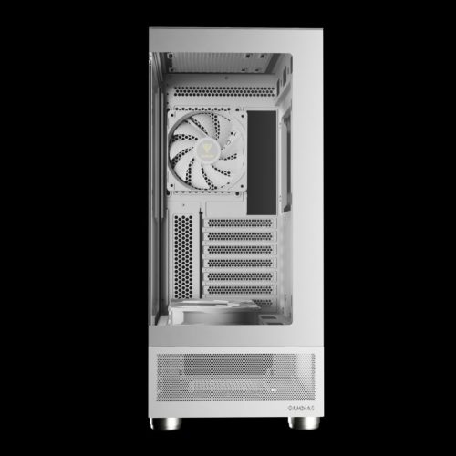 Gamdias Atlas E1 ARGB gehärtetes Glas Weiß