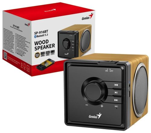 Genius SP-916BT Bluetooth-Lautsprecher Kiefernholz