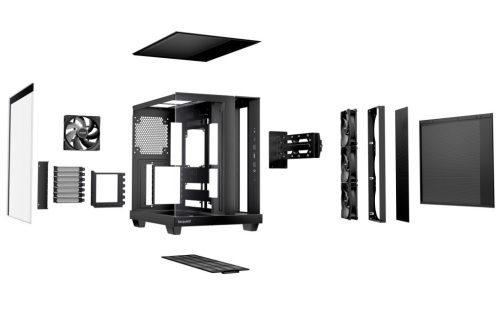 Be quiet! Light Base 500 Gehärtetes Glas Schwarz