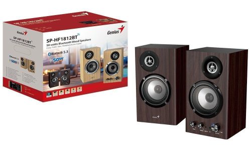 Genius SP-HF1812BT Bluetooth-Lautsprecher Dunkelbraun