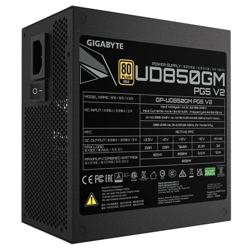 Gigabyte 850W 80+ Gold UD850GM PG5 V2