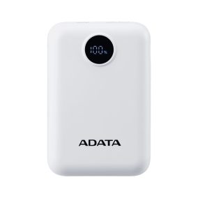 A-Data C100 Digitalanzeige 10000mAh PowerBank Weiß