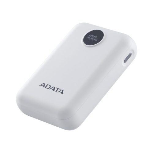 A-Data C100 Digitalanzeige 10000mAh PowerBank Weiß