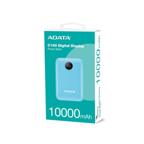 A-Data C100 Digitalanzeige 10000mAh PowerBank Blau