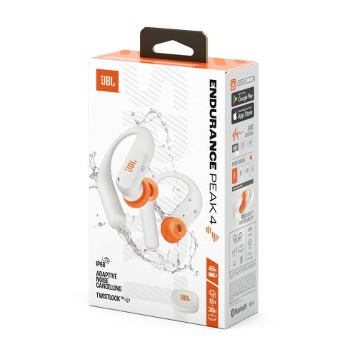 JBL Endurance Peak 4 TWS Bluetooth Headset White