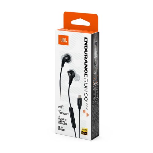 JBL Ausdauer Lauf 3 USB-C Kopfhörer Schwarz/Grau