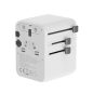 Gembird Universal travel power adapter 70W White