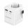 Gembird Grounded universal travel power adapter 20W White