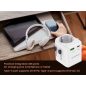 Gembird Grounded universal travel power adapter 20W White