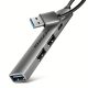 AXAGON HUE-STA ALU STRIP USB-A 4-Port-Hub