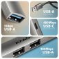 AXAGON HUE-STA ALU STRIP USB-A 4-Port-Hub