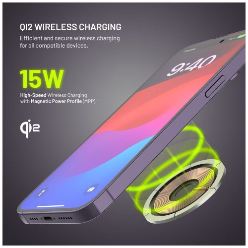 FIXED MagZen 5 Qi2 külső akkumlátor 5000 mAh, rózsaszín