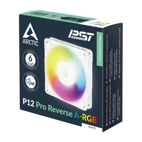 Arctic P12 Pro Reverse A-RGB Weiß