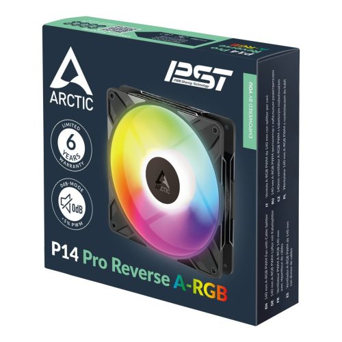 Arctic P14 Pro Reverse A-RGB Schwarz (3er-Pack)