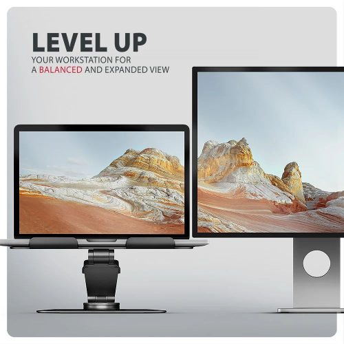 AXAGON STND-LRB Ständer mit 360° Rotation für Laptops und Tablets Schwarz