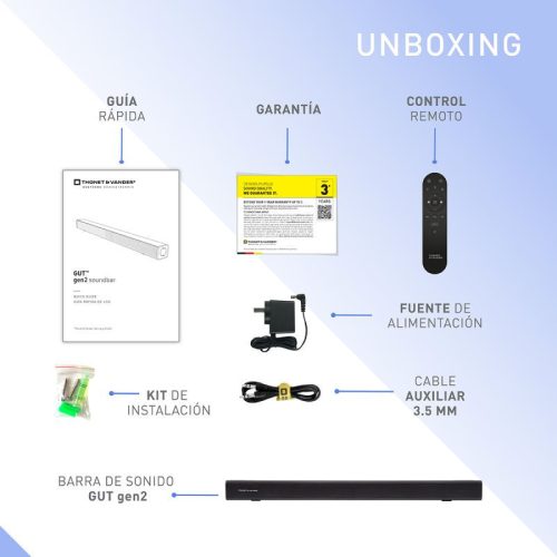 Thonet & Vander Gut Gen2 soundbar Matte Metallic Grey