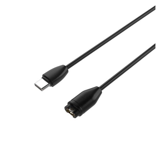 FIXED USB-C csatlakozású okosóra töltőkábel Garmin Forerunner/Fenix/Venu/Vívoactive/Instinct készülékhez 2m, fekete