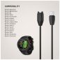  FIXED USB-C csatlakozású okosóra töltőkábel Garmin Forerunner/Fenix/Venu/Vívoactive/Instinct készülékhez 2m, fekete