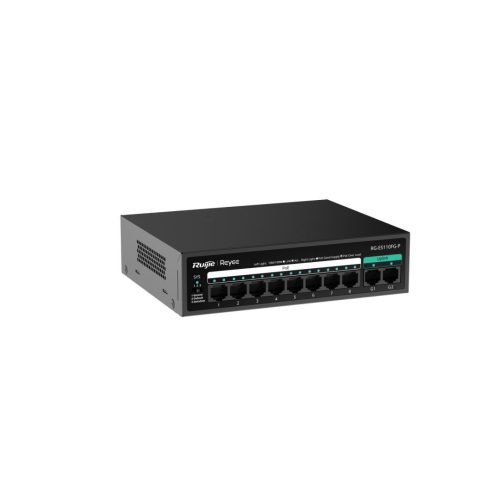 Reyee RG-ES110FG-P 8-Port 10/100 Mbps with 2-Port Gigabit Unmanaged PoE Switch