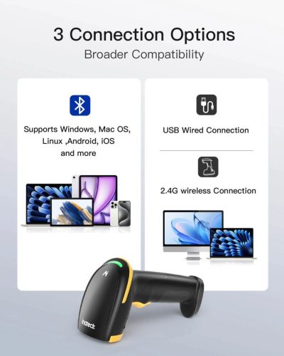 Inateck BCST-36 Vonalkódolvasó Black