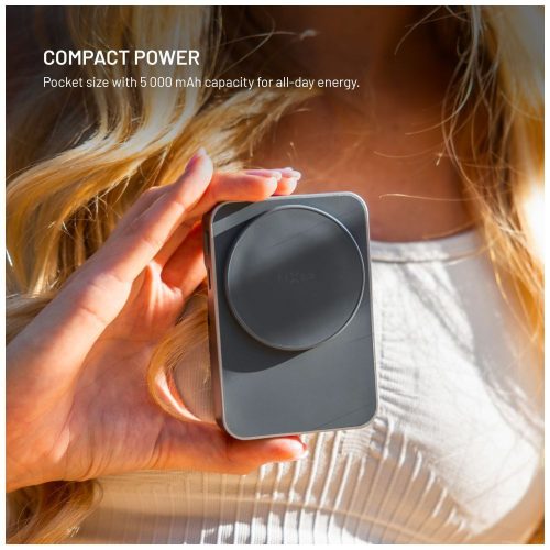 FIXED MagZen 5 5000mAh PowerBank állvánnyal szürke