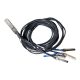 Mikrotik DQ+BC0003-DS+ QSFP56 200G to 4x 50G Breakout Cable 3m Black