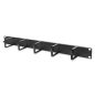   Digitus DN-97602 Cable routing panel with cable routing brackets for 483 mm (19") cabinets 1U Black