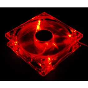 Akyga AW-12A-BR System Lüfter 12cm Rot LED OEM