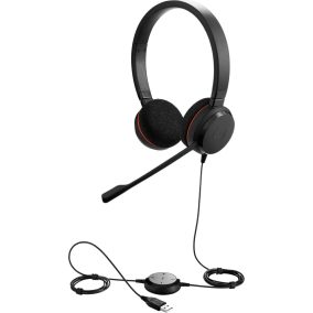 Jabra Evolve 20 MS Duo USB Schwarz