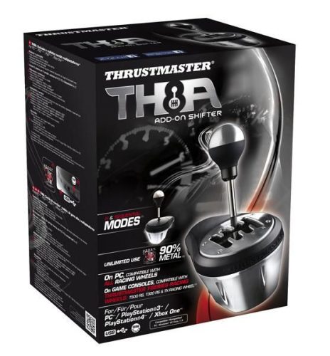Thrustmaster TH8A USB Schalthebel Schwarz/Silber