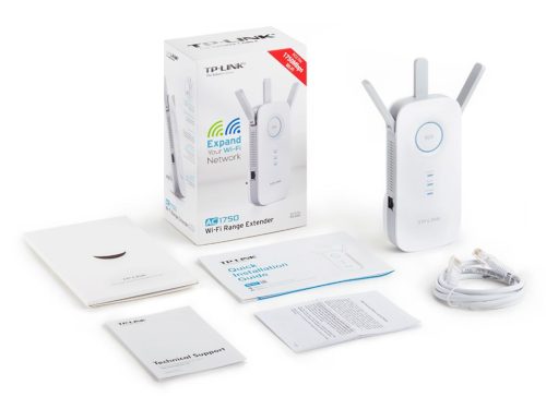TP-Link RE450 AC1750 Dual Band Wireless Wall Plugged Range Extender Weiß