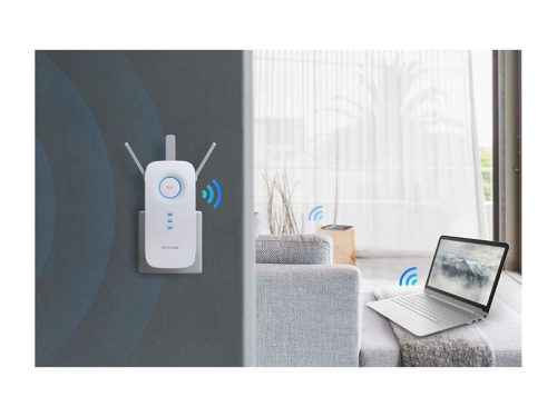 TP-Link RE450 AC1750 Dual Band Wireless Wall Plugged Range Extender Weiß